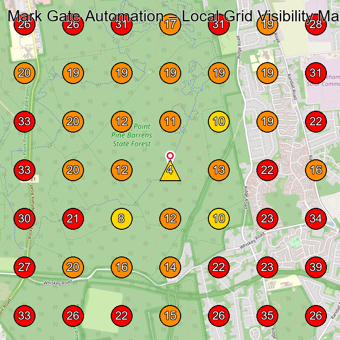 Mark Gate Automation GeoGrid visibility map for Painting in None